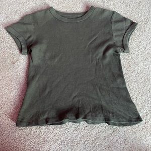 brandy melville forest green top